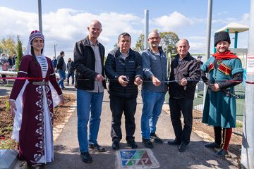 ילדי כפר כמא הגיעו היום לראשונה לפארק השעשועים החדש, לאחר שהיו שותפים לתכנונו והקמתו