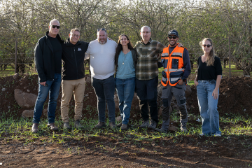 ראש המועצה האזורית עמק הירדן סייר בפרויקט רמת סירין, שמבוצע בהיקף של מיליוני שקלים
